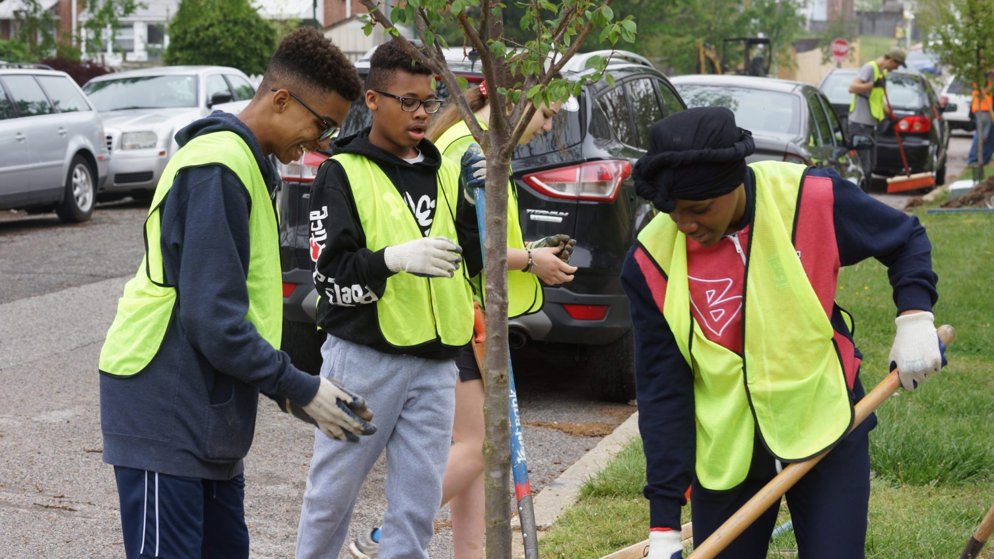 Village of Violetville Tree Planting Blue Water Baltimore