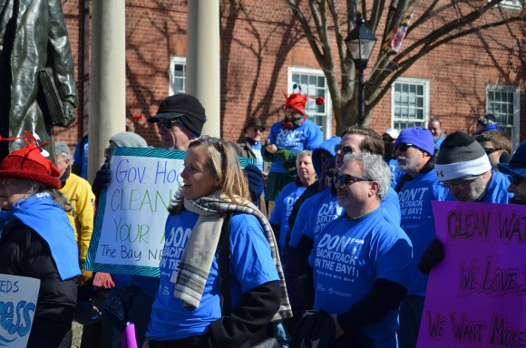 A group of more than 200 supporters gathered in Annapolis at the Rally for Clean Water. Maryland is counting on major clean-up measures to continue our progress toward restoring the Chesapeake and our local creeks and rivers.