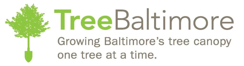the tree baltimore logo is shown in green