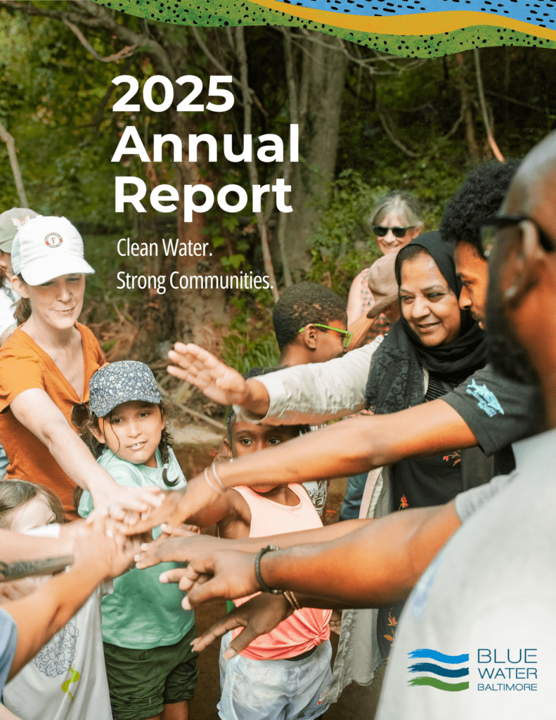 a group of people standing around each other